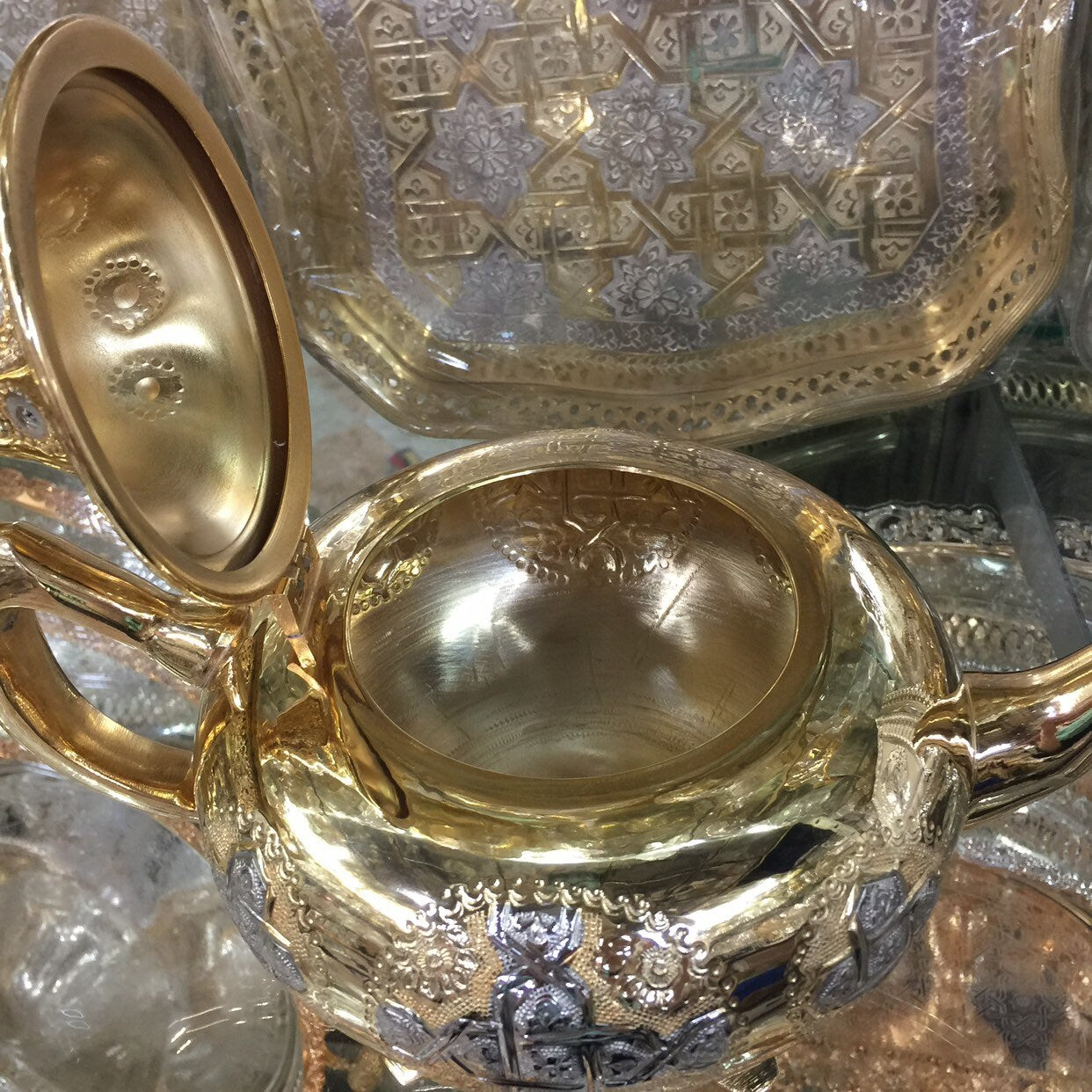 Moroccan Handmade Luxurious Tea Set