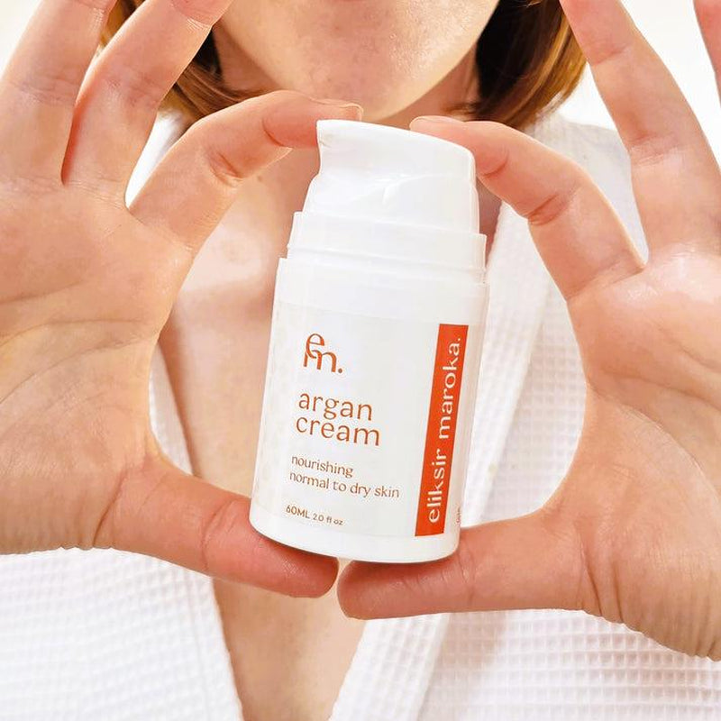 Organic Argan Face Cream - Anti-Aging Hydrating Moisturizer with Natural Ingredients for Youthful Skin, Vegan & Cruelty-Free