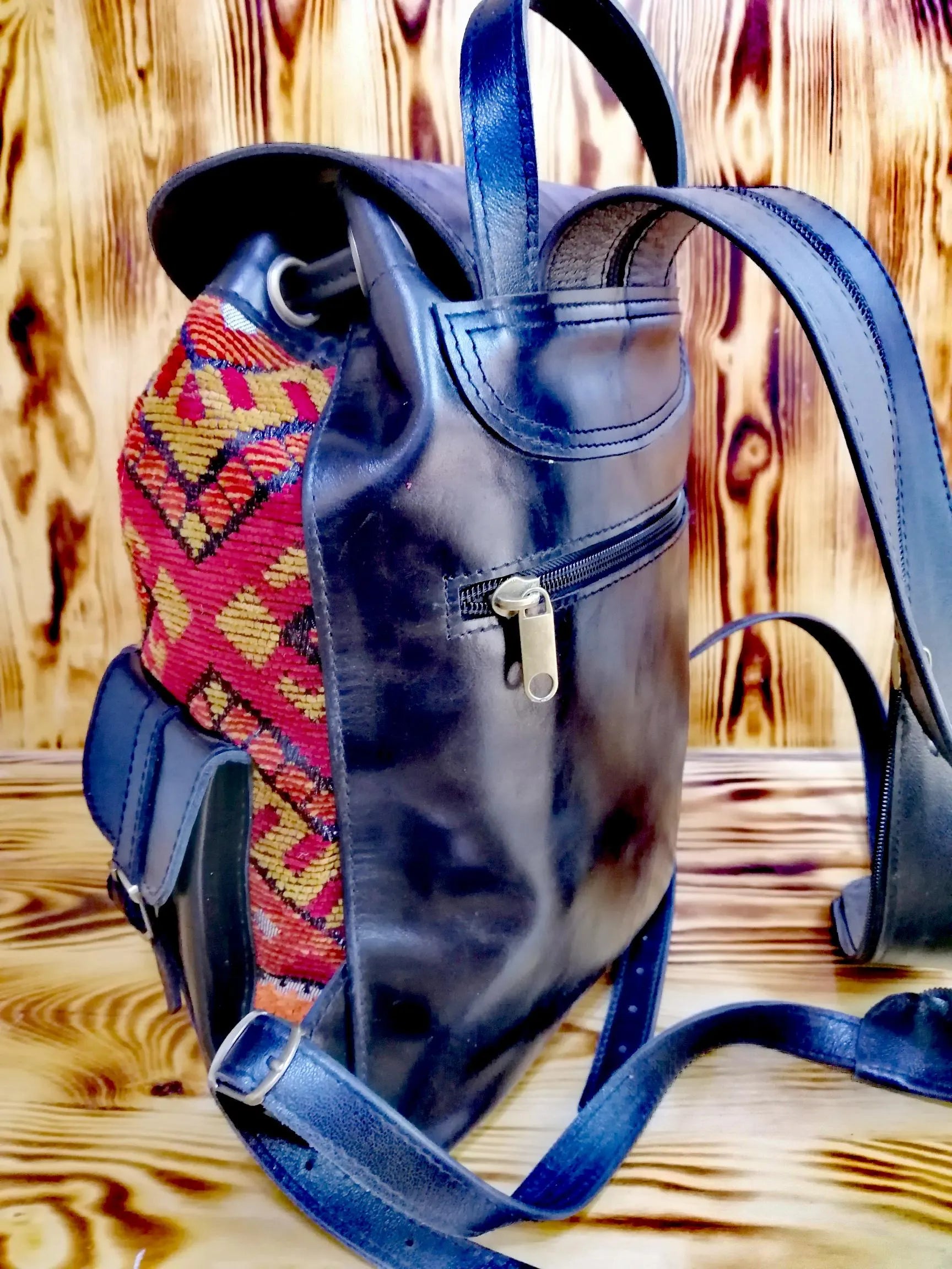Versatile Black Leather Backpack - Timeless Elegance for Everyday Use, Stylish Black Leather Backpack, Black Leather Backpack