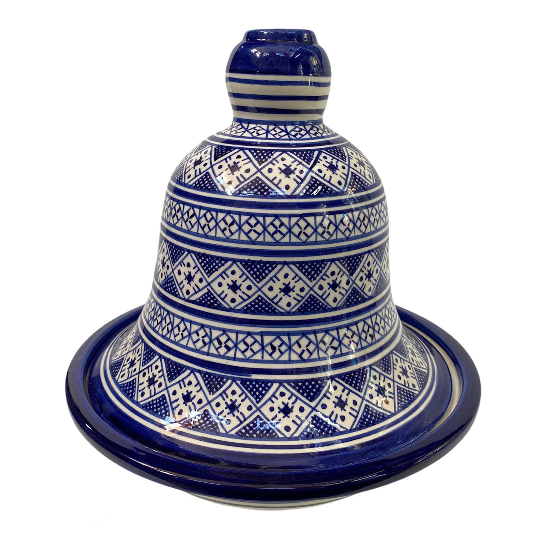 Handmade and Hand Painted Fes Ceramic Tagine Dish / Moroccan Tagine Dish / Tagine Dish for Serving Only.