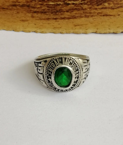 Sterling Silver Central Michigan University Oval Ring - 1959/2000