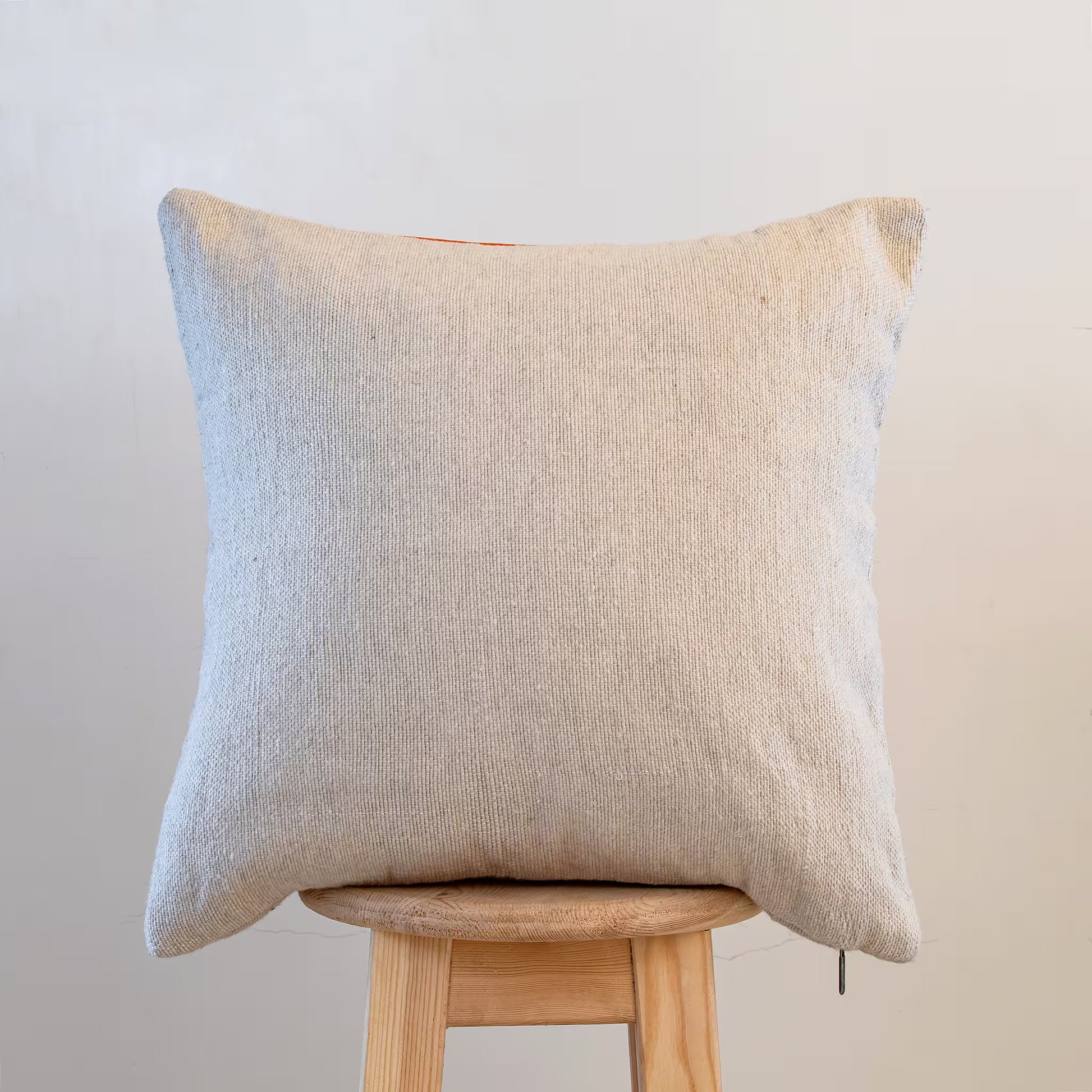 White and Natural Moroccan Decorative Pillow - Handmade Pillow -Livingroom Pillow - Bedroom Pillow - Custom Pillow