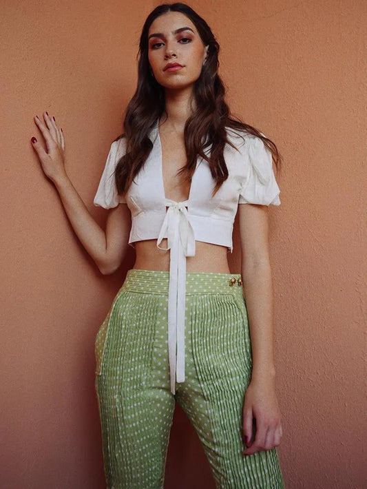 Alexia’S Top Linen White