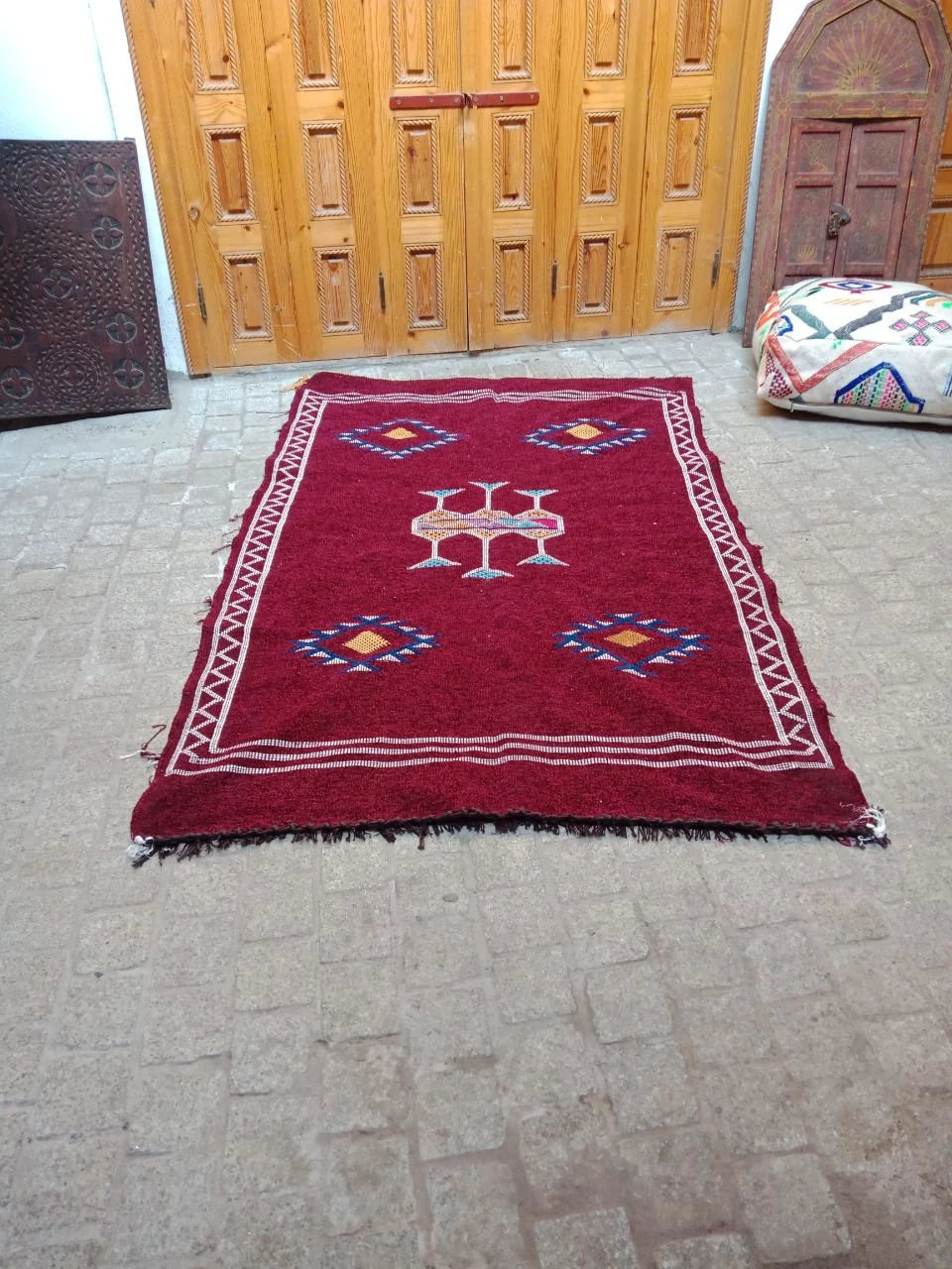 Moroccan Berber Rug. Handmade Berber Rug.Berber Kilim . Authentic Azilal. Sabra Rug. Boho Rug