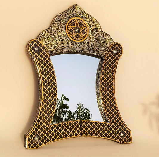 Moroccan Mirror, Wooden Mirror Frame, Moroccan Wall Art, Mirrors Deco