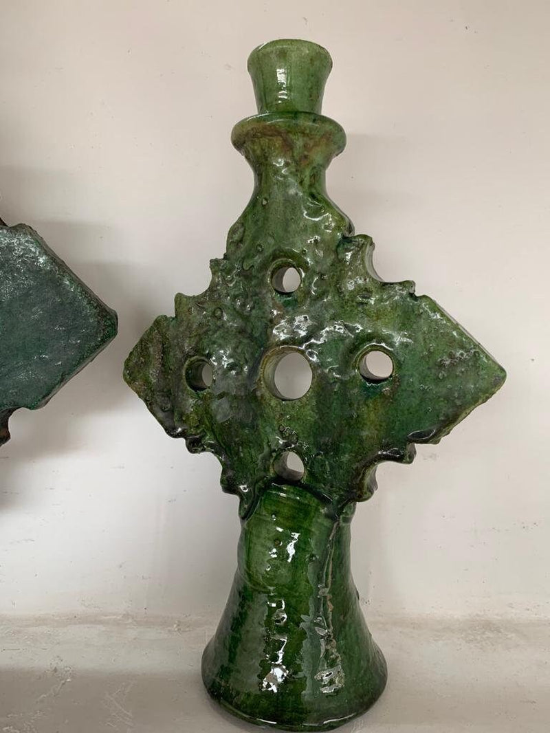Bohemian Tamegroute Candle Holders
