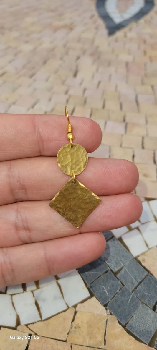 Gold Bohemian Earrings | Handmade Moroccan Jewelry |Gold Handmade Earrings | Moroccan Style | Wholesale Price