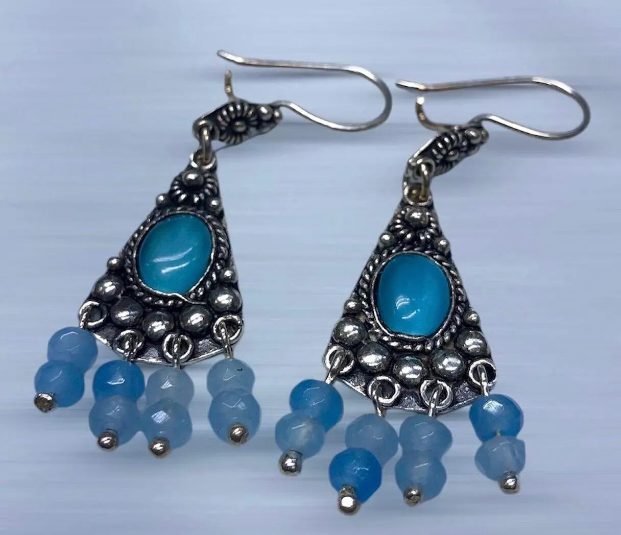 Handmade 925 Silver Earrings, Silver Jewelry, Handmade Moroccan Jewelry
