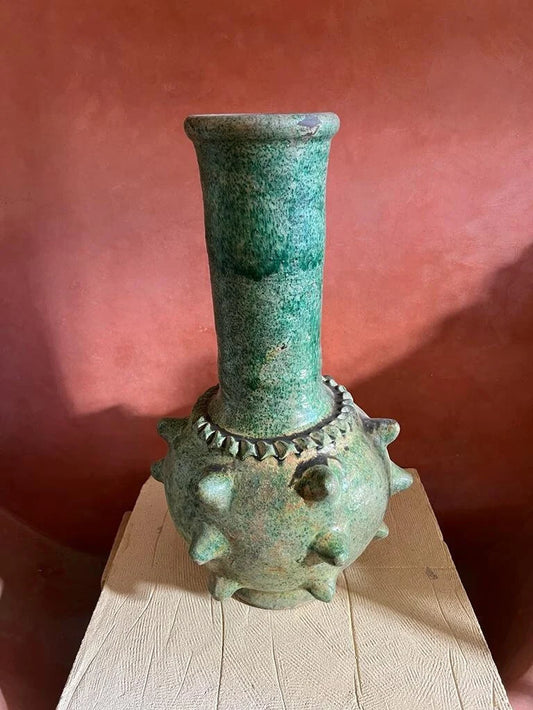 Handmade Deco, Boho Tamegroute Decorative Vase