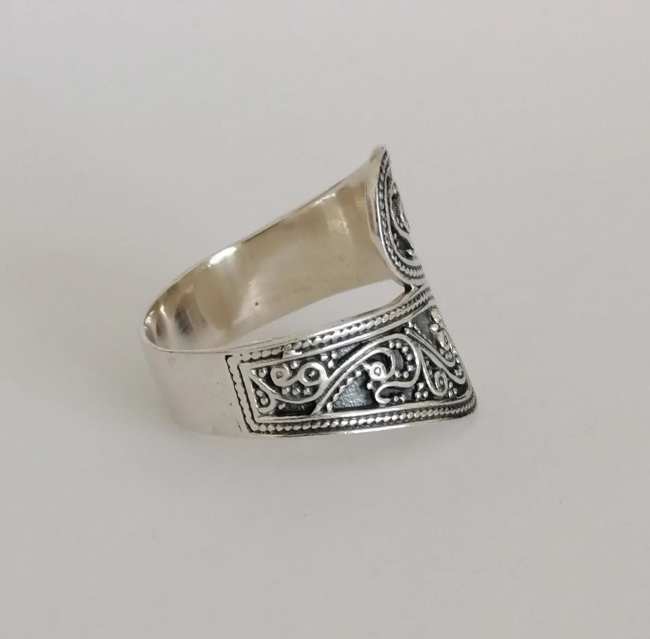 Sterling Silver Filigree Wrap Ring
