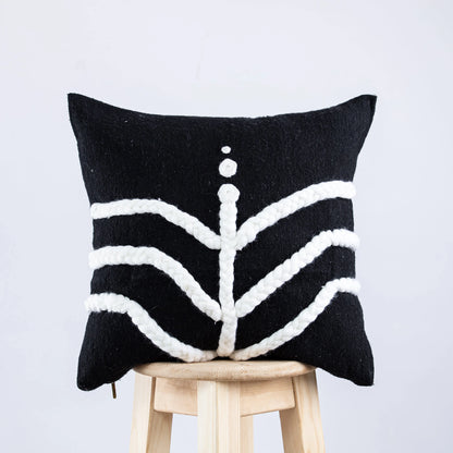 Black and White Pillow - Handmade Pillow - Moroccan Pillow-Livingroom Pillow - Bedroom Pillow - Custom Pillow