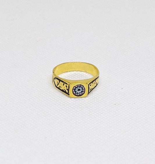Berber Tuareg Brass Copper Rings, Handmade Brass Rings with African Stone, Boho Rings, Unique Gift for Him or Her