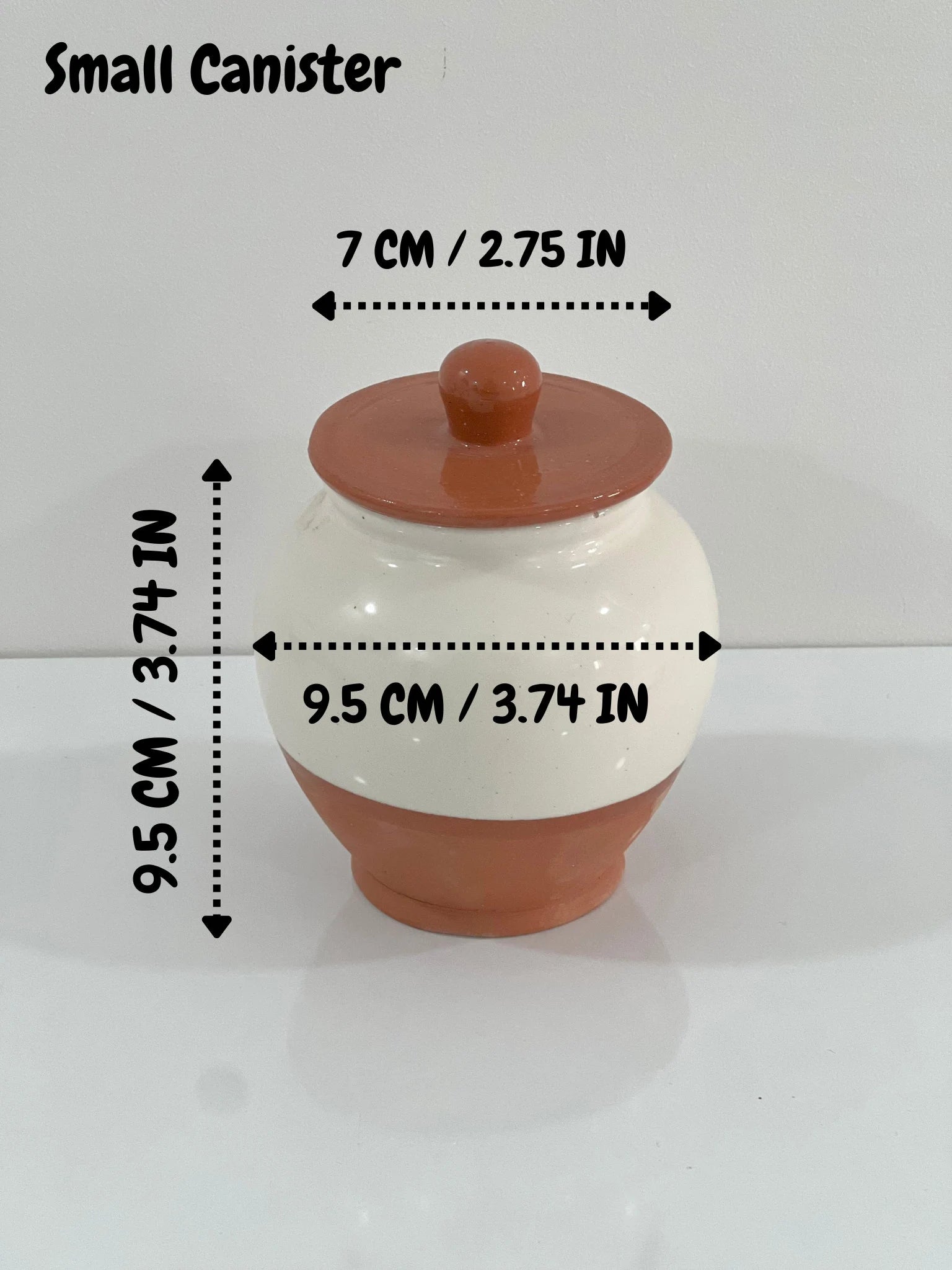 Handcrafted Pottery Kitchen Canisters, Set of 3 Elegant Storage Jars with Unique Half-White and Half-Natural Finish.