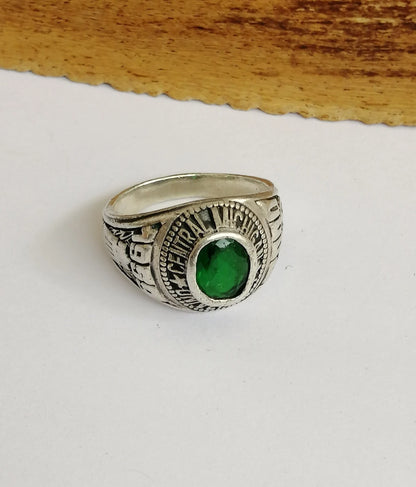 Sterling Silver Central Michigan University Oval Ring - 1959/2000