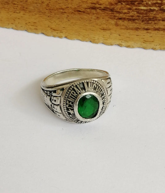 Sterling Silver Central Michigan University Oval Ring - 1959/2000