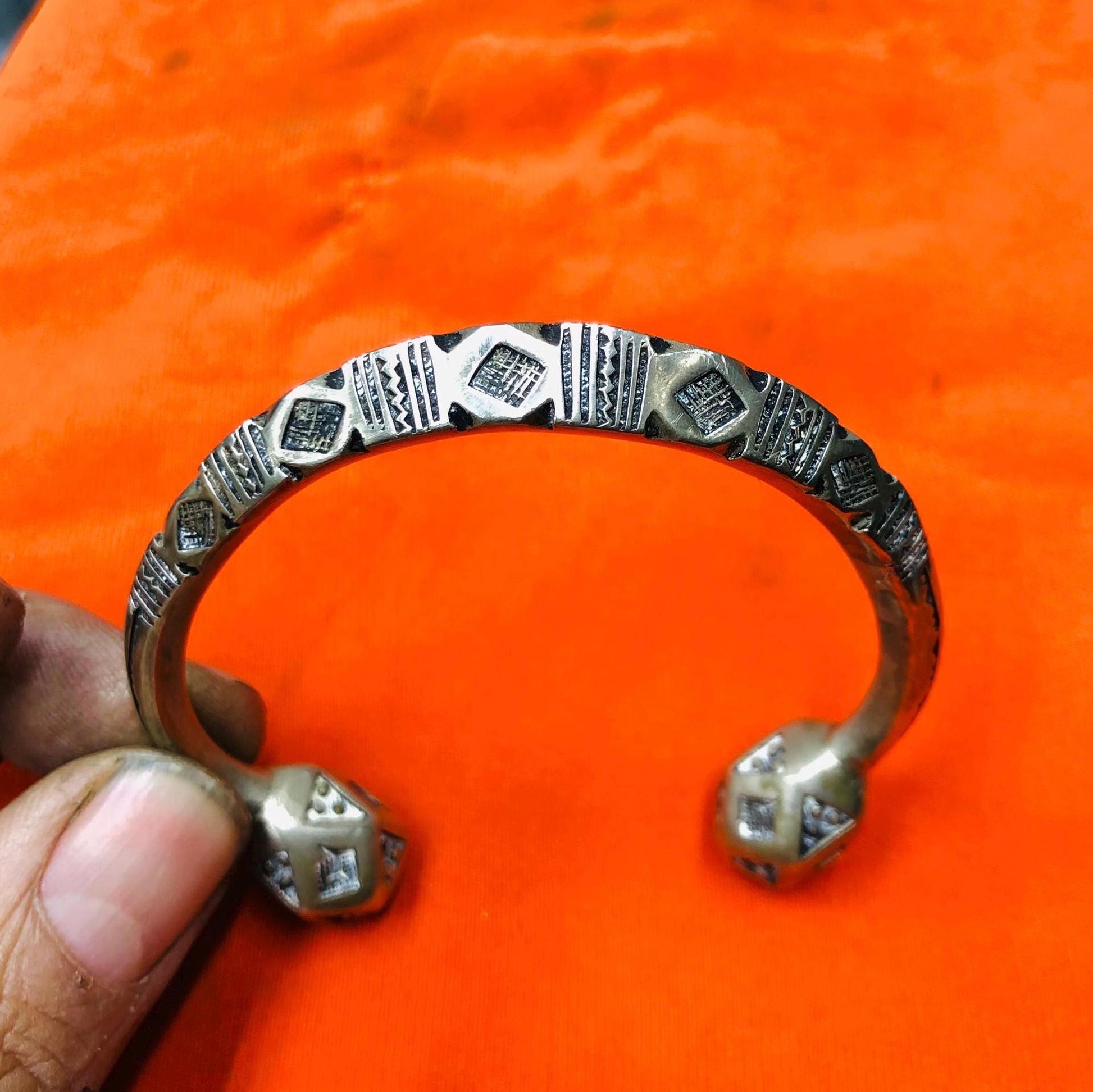 Handmade Tuareg Bracelet. Berber Tuareg Bracelet. Traditional Work Jewelry. Rare Ethnic Bracelet Bracelet