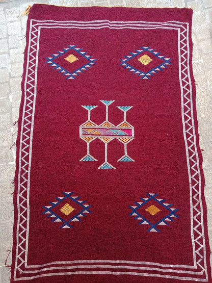 Moroccan Berber Rug. Handmade Berber Rug.Berber Kilim . Authentic Azilal. Sabra Rug. Boho Rug