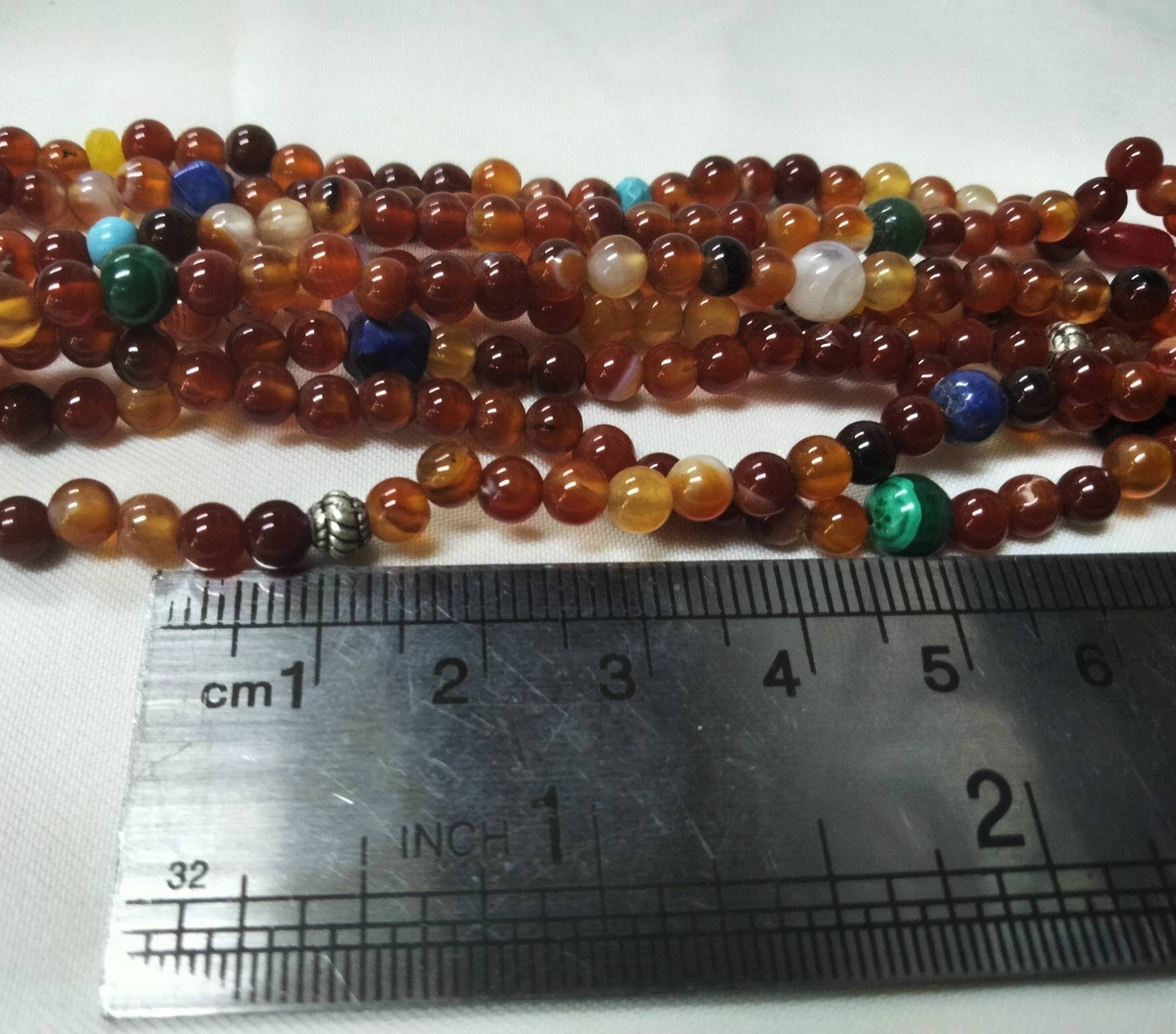 Morocco - Beautiful Multi-Strand Gemstone Necklace, Berber Necklace, Ethnic, Evening Necklace, Agate Necklace, Boho Necklace.