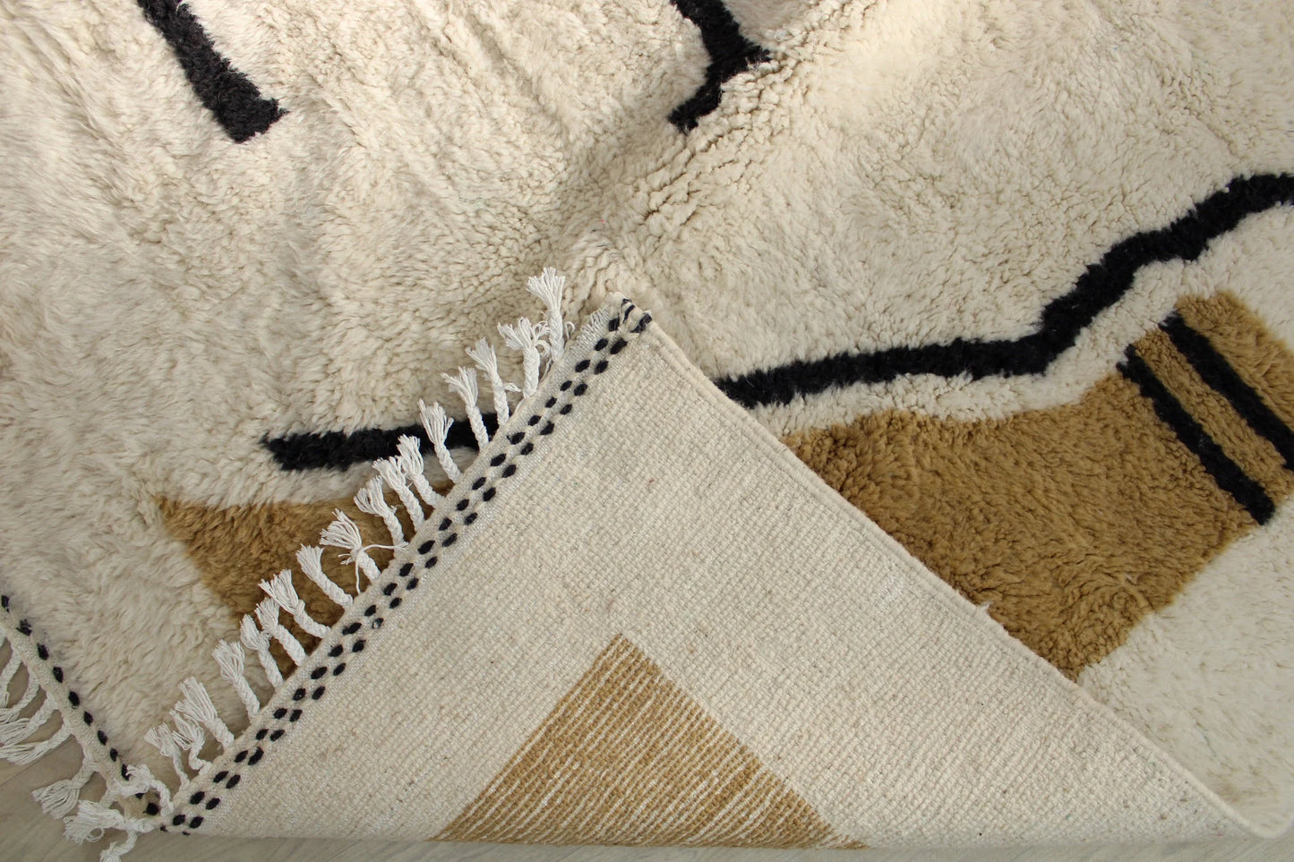 Handcrafted Moroccan Rug, Handwoven Wool Rug, Handmade Moroccan Rug, Traditional Berber Rug, Teppich, Morrocan Rug Brown, Beni Ourain Carpet