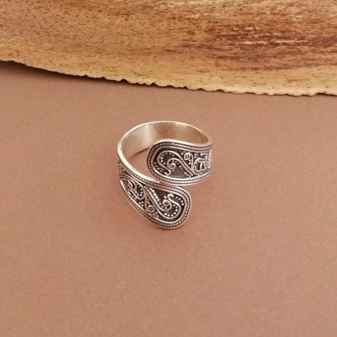 Sterling Silver Filigree Wrap Ring