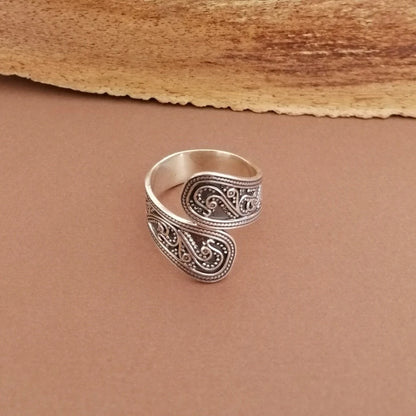 Sterling Silver Filigree Wrap Ring