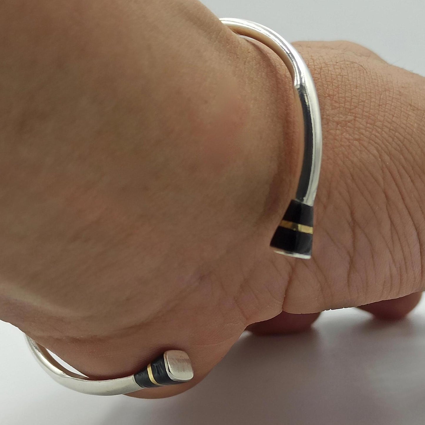 Open Bangle Bracelet, Ball Cuff Bracelet, Morocco Bracelet, 925 Sterling Silver Morocco Open Bracelet for Men & Women Trendy Bracelet