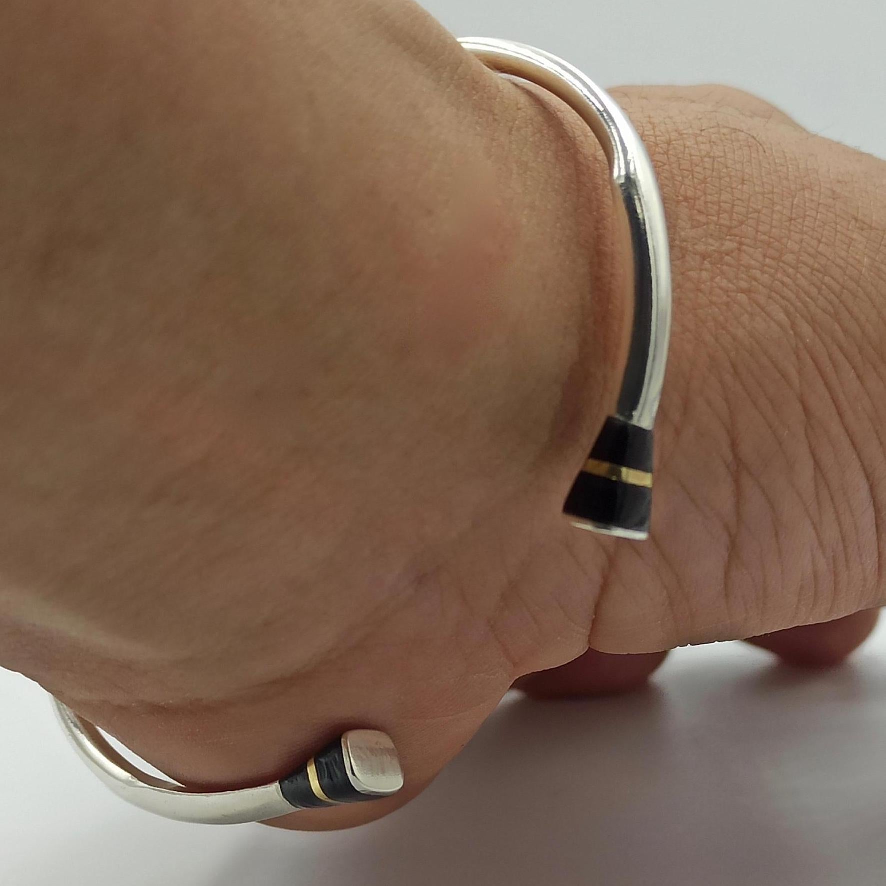 Open Bangle Bracelet, Ball Cuff Bracelet, Morocco Bracelet, 925 Sterling Silver Morocco Open Bracelet for Men & Women Trendy Bracelet