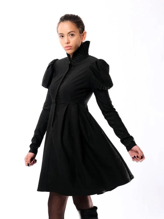 Victoria'S Cotton Dress Short - Black