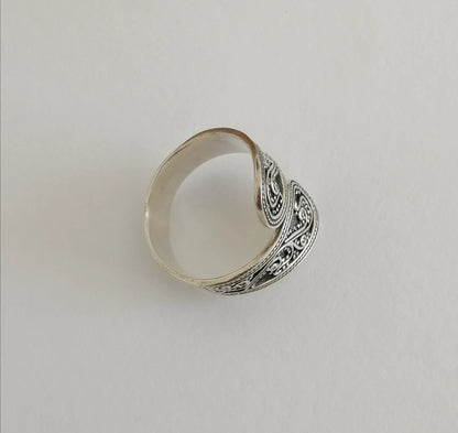 Sterling Silver Filigree Wrap Ring