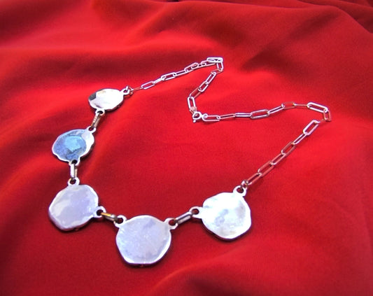 Berber Necklace in Enameled Sterling Silver, Kabyle Necklace, Berber Jewelry, Ethnic Necklace, Moroccan Jewelry, Kabyle Jewelry, Tribal, Boho.