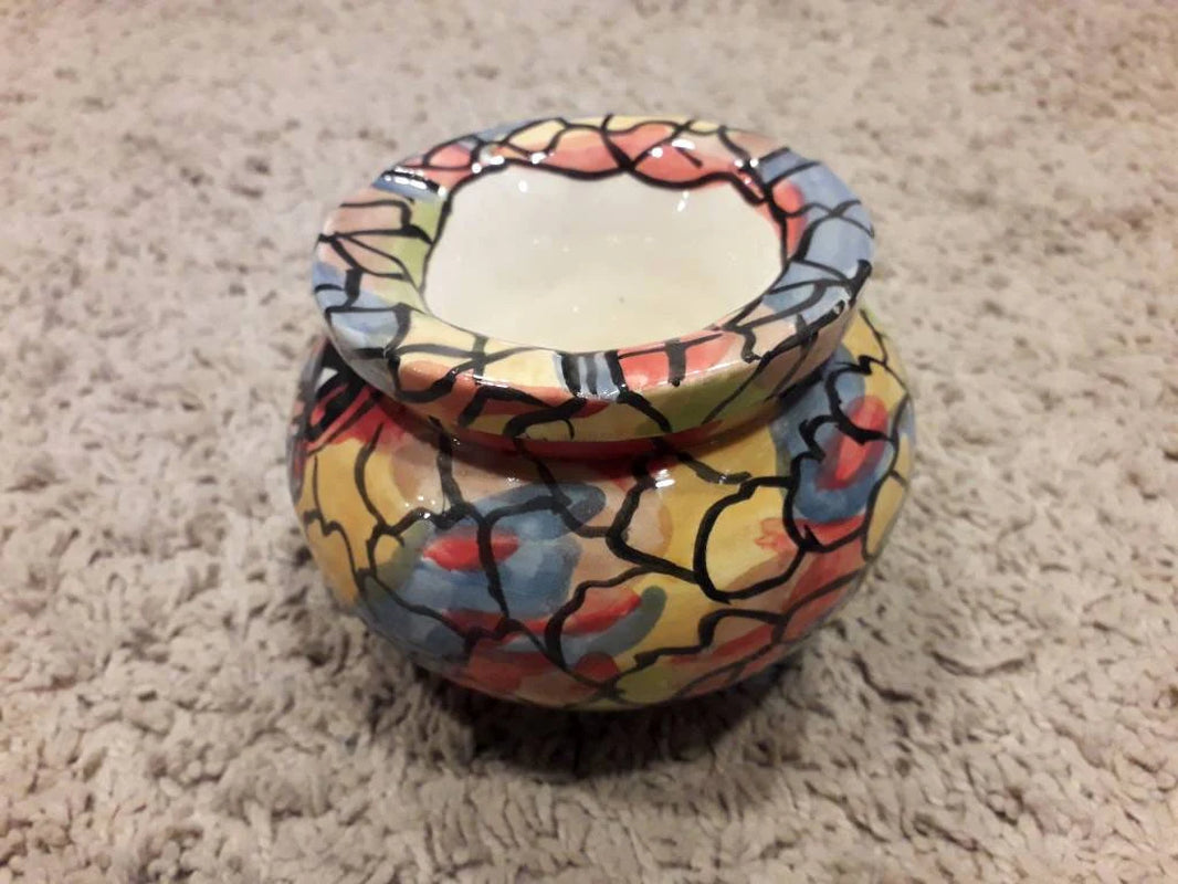 Moroccan Unique Ashtray - Handmade Ashtray Ceramic Ashtray, Cigar Ashtray, Painted Ashtray, Cool Ashtray, Decorated Ashtray, Multicolor