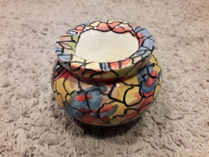 Moroccan Unique Ashtray - Handmade Ashtray Ceramic Ashtray, Cigar Ashtray, Painted Ashtray, Cool Ashtray, Decorated Ashtray, Multicolor
