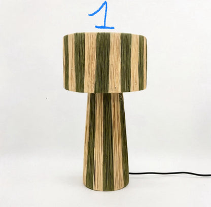 Raffia Natural Raffia Lamp, Raffia Lampshade, TABLE LAMPSHADES Moroccan Handmade in Rattan,Lamp