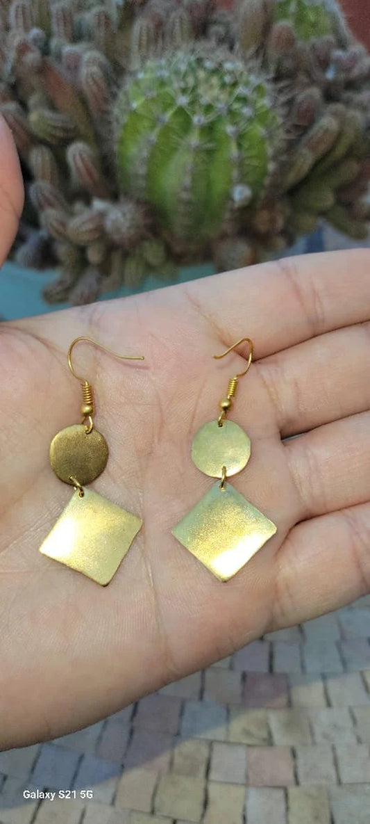 Gold Bohemian Earrings | Handmade Moroccan Jewelry |Gold Handmade Earrings | Moroccan Style | Wholesale Price