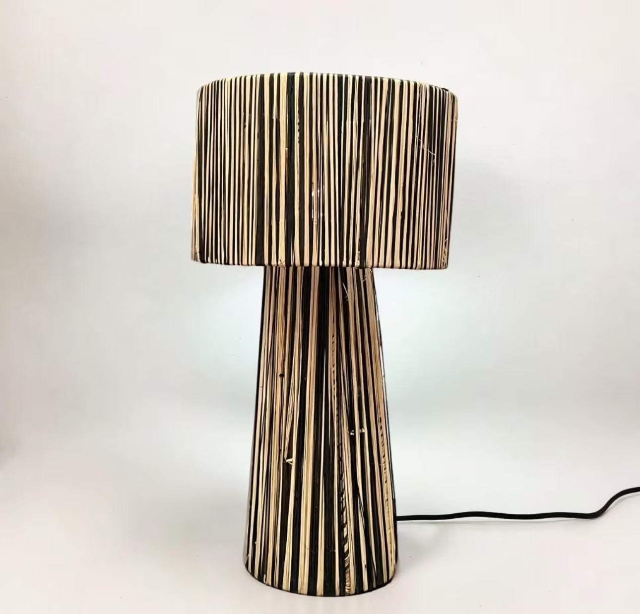 Raffia Natural Raffia Lamp, Raffia Lampshade, TABLE LAMPSHADES Moroccan Handmade in Rattan,Lamp