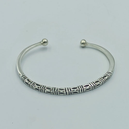 Silver Bracelet Tuareg Jewelery , Tuareg Moroccan Bracelet with Ethnic Tuareg Engraving in 925 Silver, , Unique Jewelry, Mens and Women Gift