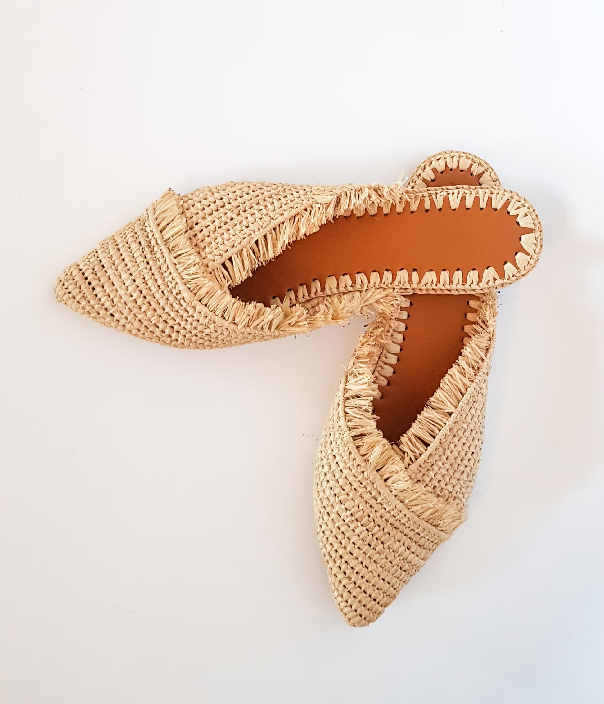 Raffia Shoes, Handmade Slippers, Natural Summer Mules, Moroccan Shoes, High End Raphia Flats, Moroccan Babouch