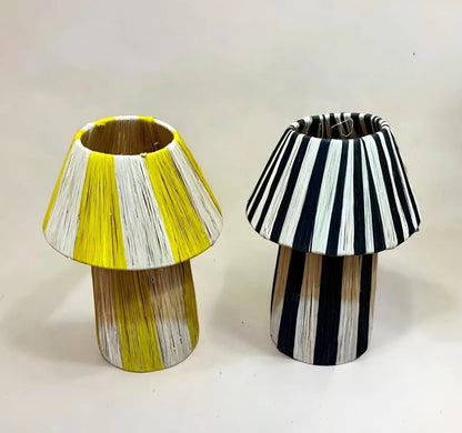 Raffia Lamp, Natural Raffia Lamp, Raffia Lampshade, TABLE LAMPSHADES Moroccan Handmade in Rattan