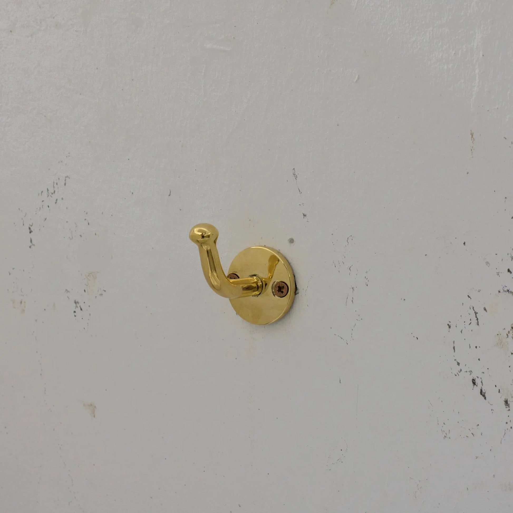 Solid Brass Single Hook, Coat Hook, Clothes Hook, Shower Hook, Towel Hanger