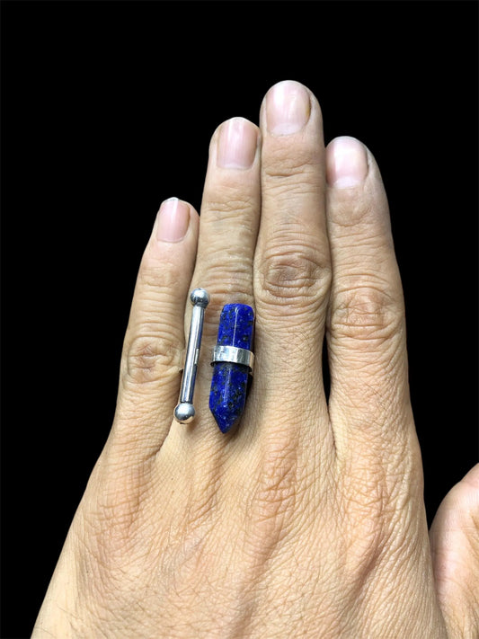 Azurite Stone Ring in 925 Silver, Handmade Jewelry, Ring Silver Azurite Stone, Jewelry Silver Handmade
