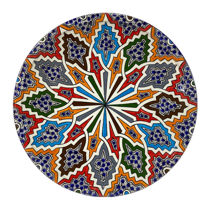 Handmade Moroccan Pottery Pie Dish. Flat Dish/ Cake Dish/Flat Dish.