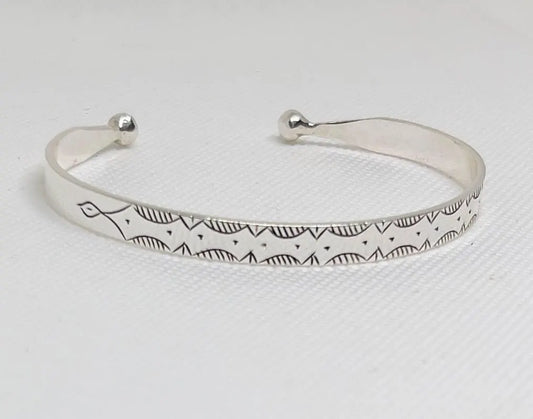 African Bracelet Moroccan Silver Cuff Bangle Handmade Tribal Carved Boho Berber African Touareg Boho Gift Hyppy Sterling Open Adjustable