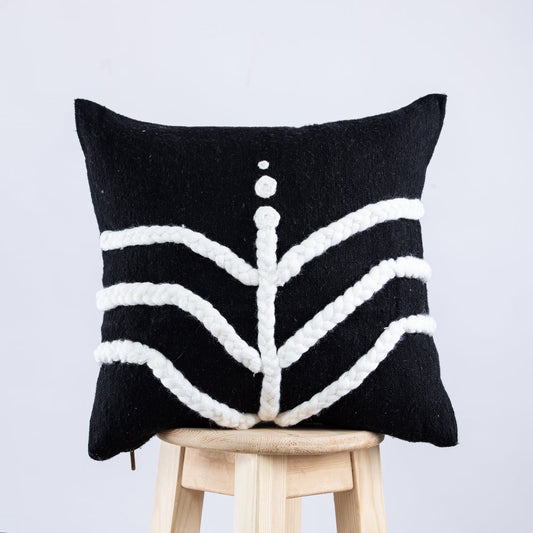 Black and White Pillow - Handmade Pillow - Moroccan Pillow-Livingroom Pillow - Bedroom Pillow - Custom Pillow