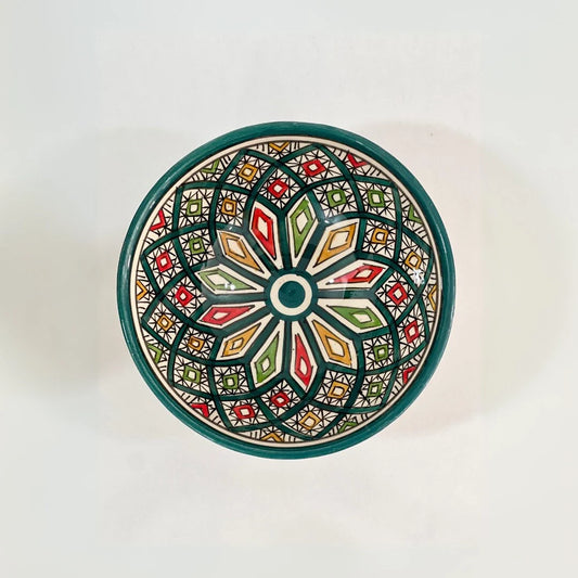 Moroccan Handmade Ceramic Salad Bowl, Handmade Pottery Bowl, Handpainted Moroccan Artisanal Bowl, Unique Decorative Bowl, Housewarming Gift