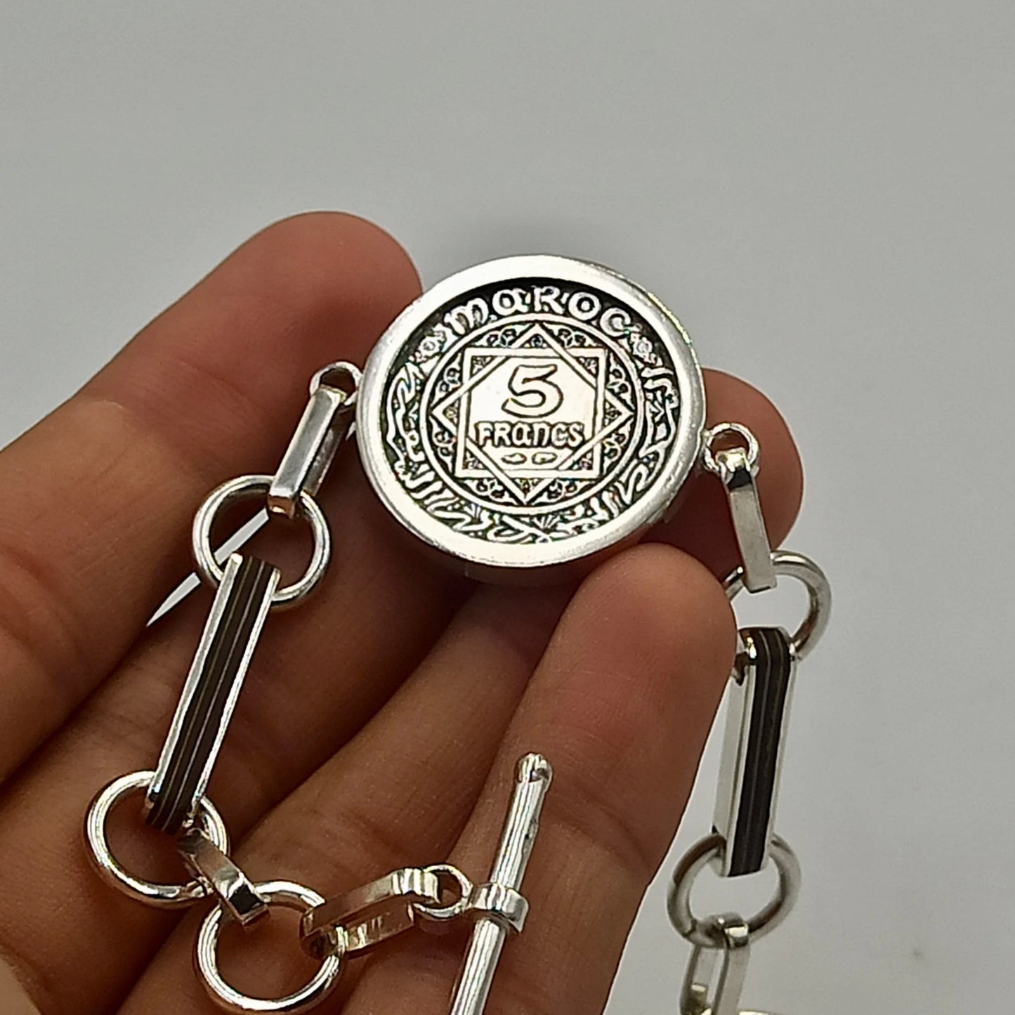 Silver Coin Bracelet, Ethnic Bracelet Jewelry, Silver Bracelet, Authentic Jewelry, Bohemian Bracelet, Bangle Coin Bracelet