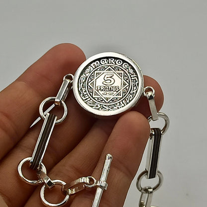 Silver Coin Bracelet, Ethnic Bracelet Jewelry, Silver Bracelet, Authentic Jewelry, Bohemian Bracelet, Bangle Coin Bracelet