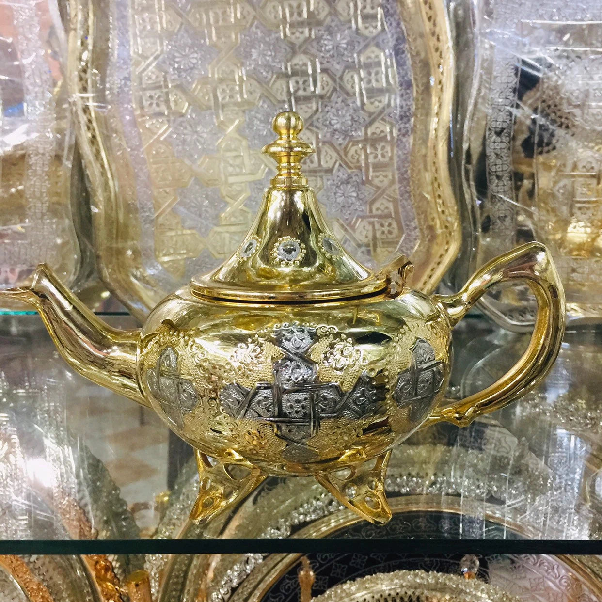Moroccan Handmade Luxurious Tea Set