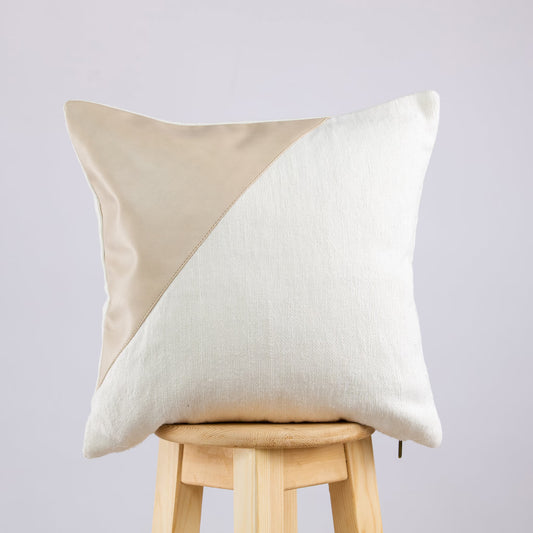White and Natural Moroccan Decorative Pillow - Handmade Pillow -Livingroom Pillow - Bedroom Pillow - Custom Pillow