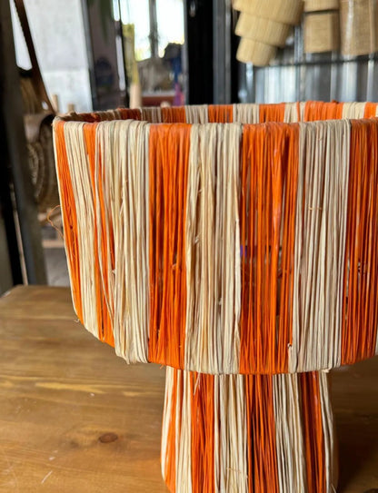 LAMP Raffia Natural Raffia Lamp, Raffia Lampshade, TABLE LAMPSHADES Moroccan Handmade in Rattan