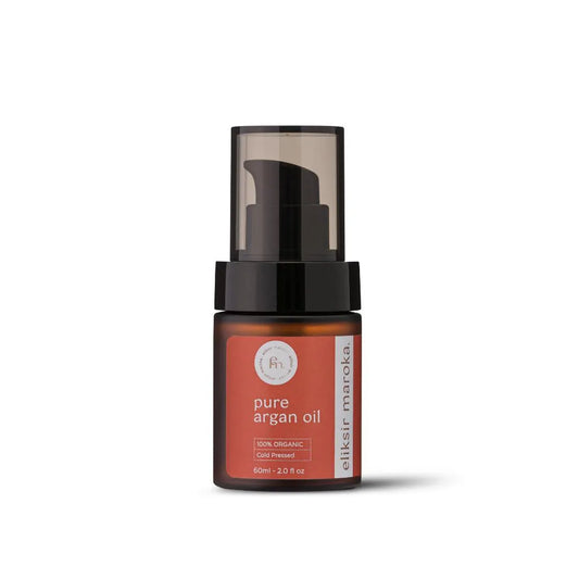 Pure Argan Oil - 100% Organic Moroccan Oil for Skin, Hair & Nails - Cold-Pressed, Vegan, Hydrating and Nourishing - Eliksir Maroka